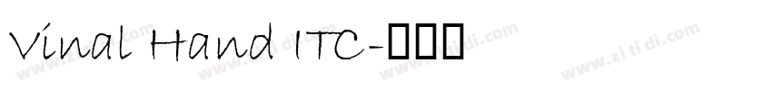 Vinal Hand ITC字体转换
